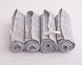 Linen Waffle Towel, Hand Towels, Waffle Linen Tea Towels, Linen Kitchen Towels, Linen Gift