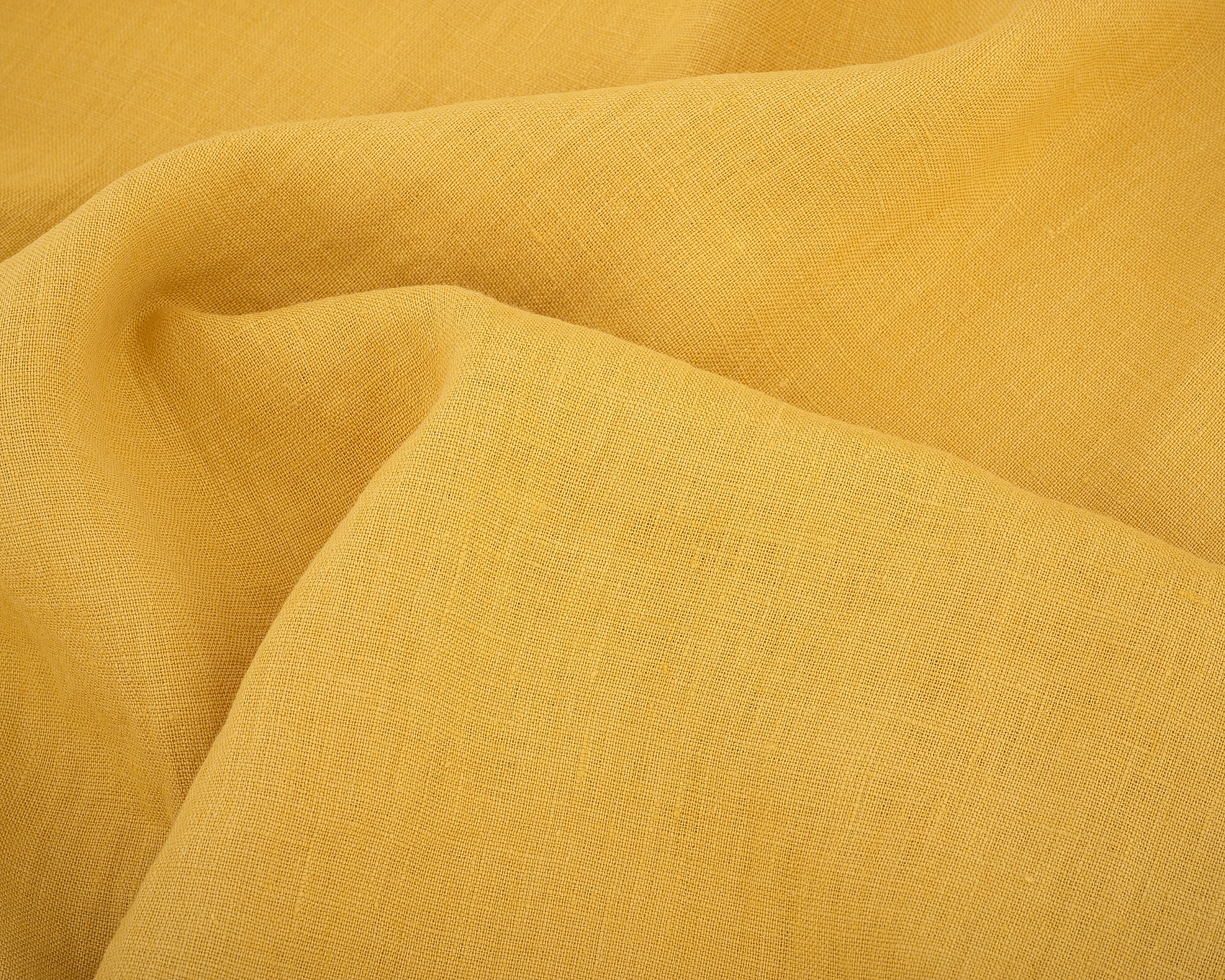 Linen Fabric by the Yard or Meter. Golden Yellow Linen Fabric for Sewing  Clothes,curtains, Table Linen. Natural,soft,home Textiles Fabric. 