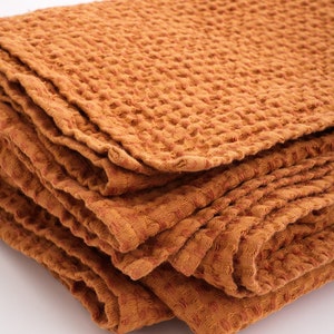 Blankets and Throws, Soft Linen Throw Blanket, Throw Blanket Cotton Linen blend Bedspread Coverlet