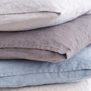 Linen Pillow Cover, Linen Pillowcase, Linen Cushion Cover, Linen Throw Pillow, Soft Linen Bed Pillow image 6