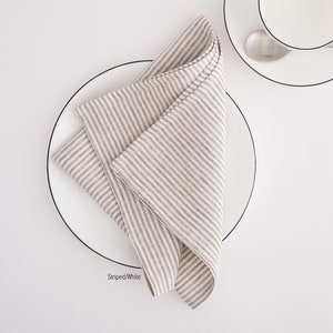 Linen napkins. Washed linen napkins. Soft linen napkins for your kitchen and table linens. imagem 5