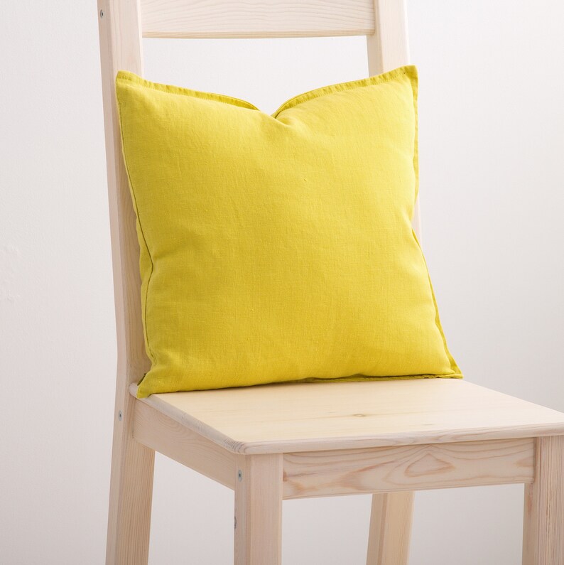 Linen Decorative Pillow Case Linen Cushion Cover with Zipper Etsy