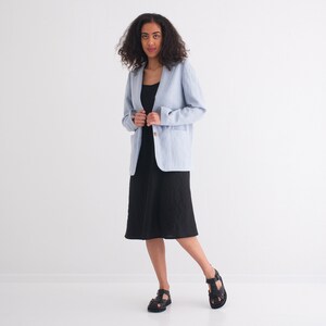 Linen Jacket, Loose Linen Jacket, Summer Linen Jacket, Natural Linen Blazer For Women image 5