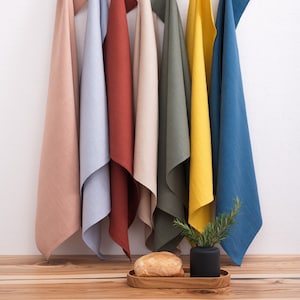 Kitchen Towels Set, Linen Towels, Linen Kitchen Towels, Linen Tea Towels, Linen Gift image 3