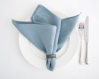 Soft Linen Napkins, Table Linens, Kitchen napkins, Sustainable Fabric Napkins, Washed Linen Napkins