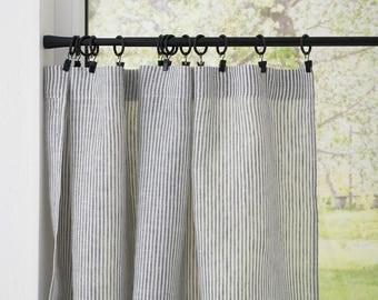Bathroom drapery,  Semi-Sheer Privacy Drapes, Linen Cafe curtains, Drapery for Kitchen, Farmhouse Style Light Filtering Tiers