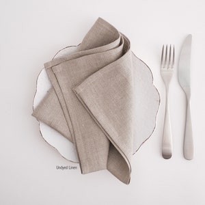 Linen napkins. Washed linen napkins. Soft linen napkins for your kitchen and table linens. imagem 6