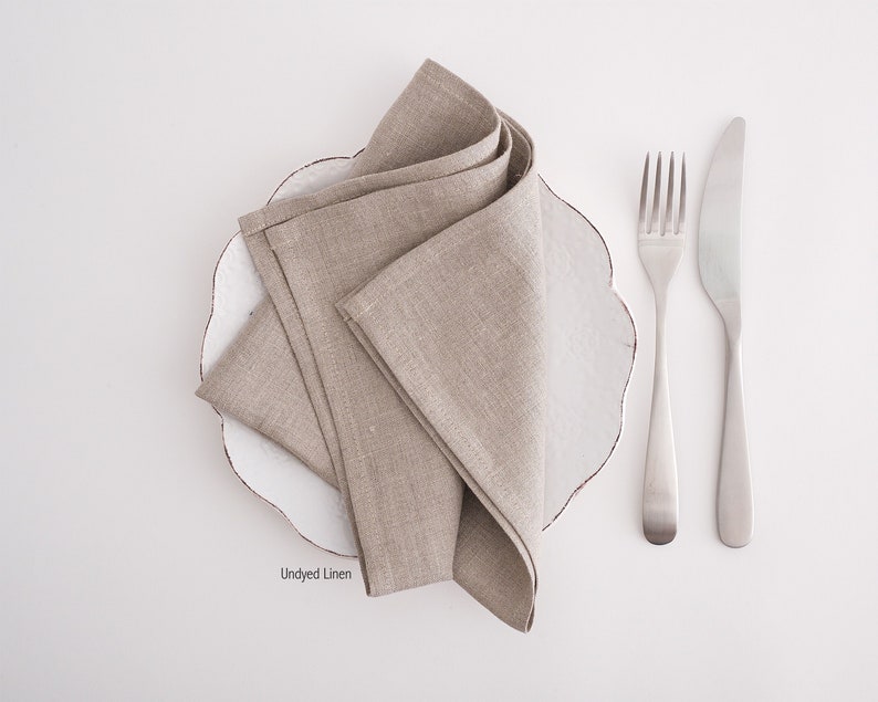 Linen napkins. Washed linen napkins. Soft linen napkins for your kitchen and table linens. imagem 6