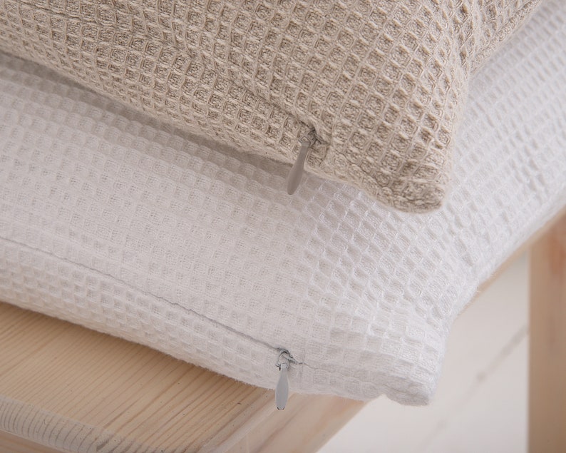 Linen Decorative Pillow Case Linen Cushion Cover with Zipper Etsy