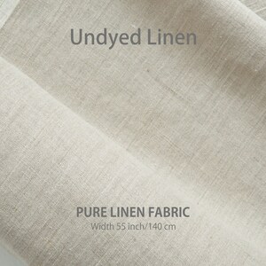 Linen Fabric, Softened Linen Fabric, Stonewashed Linen Fabric, Natural Linen Fabric, Undyed / Gray Linen Fabric, Soft Linen Fabric 5. Undyed Linen