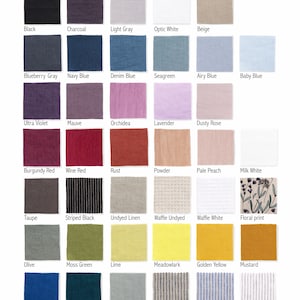 Available color options.