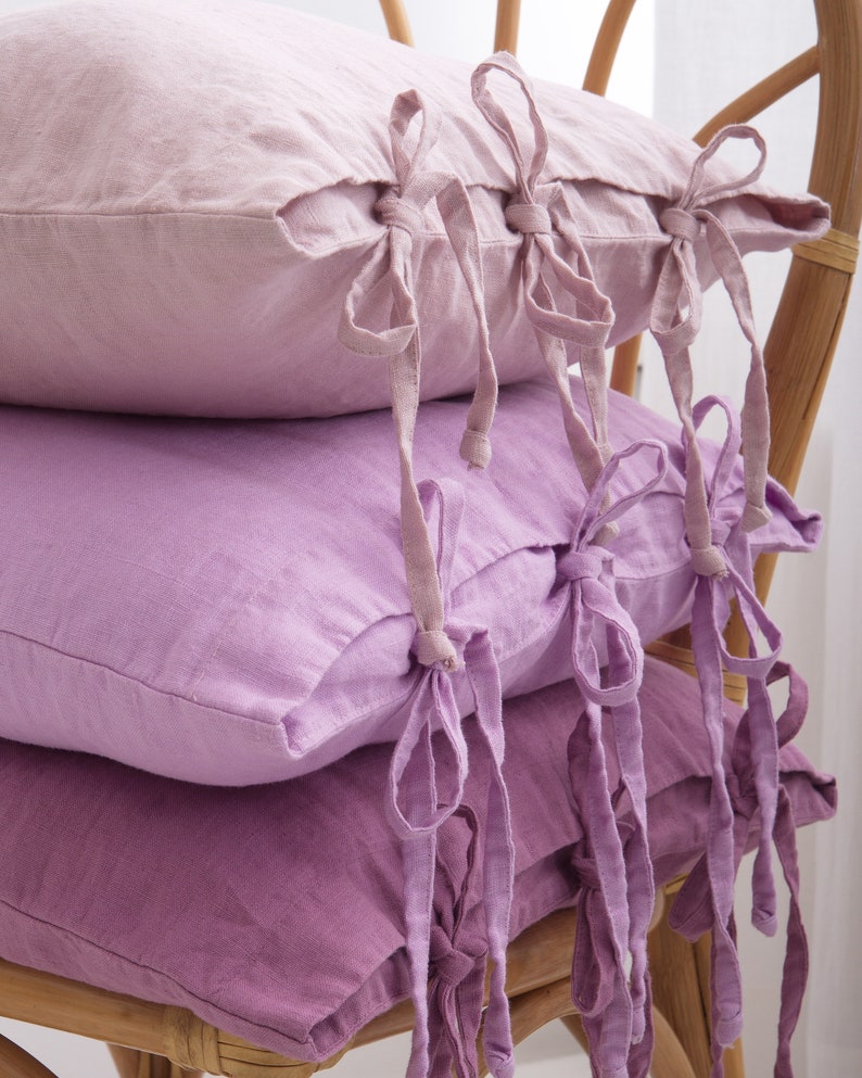 Decorative Pillow Case Linen Cushion Cover Custom Color Etsy