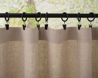 Bathroom drapery,  Semi-Sheer Privacy Drapes, Linen Cafe curtains, Drapery for Kitchen, Farmhouse Style Light Filtering Tiers