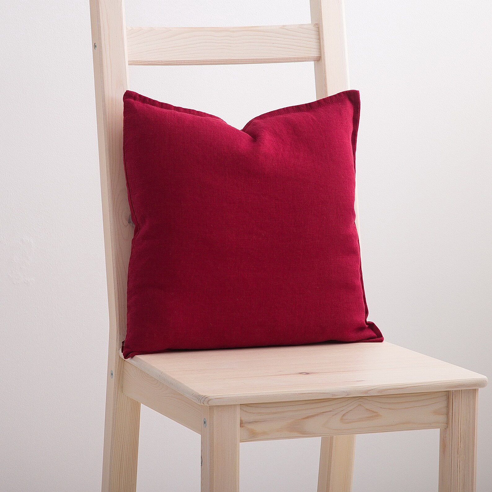 LINEN PILLOW COVER Square Pillow Cover Softened Pillow Etsy