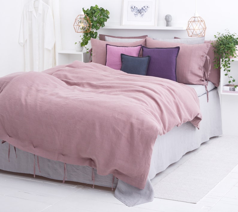 LINEN FABRIC SAMPLES Bed Linen Fabric Colors Medium Weight Etsy