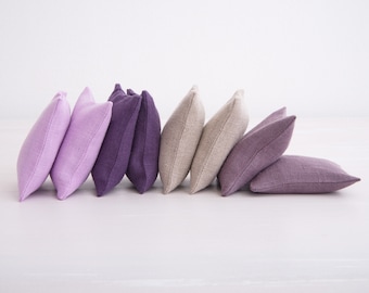 Lavender Sachets set of 2, Lavender Pillows, Linen Sachets, French Lavender, BIO Linseed, Fragrant Bags, Dried Lavender, Linen Gift
