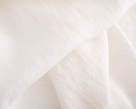 Linen Fabric by the Yard or Meter. Milk White Linen Fabric for Sewing  Clothes,curtains, Table Linen. Natural,soft,home Textiles Fabric. 