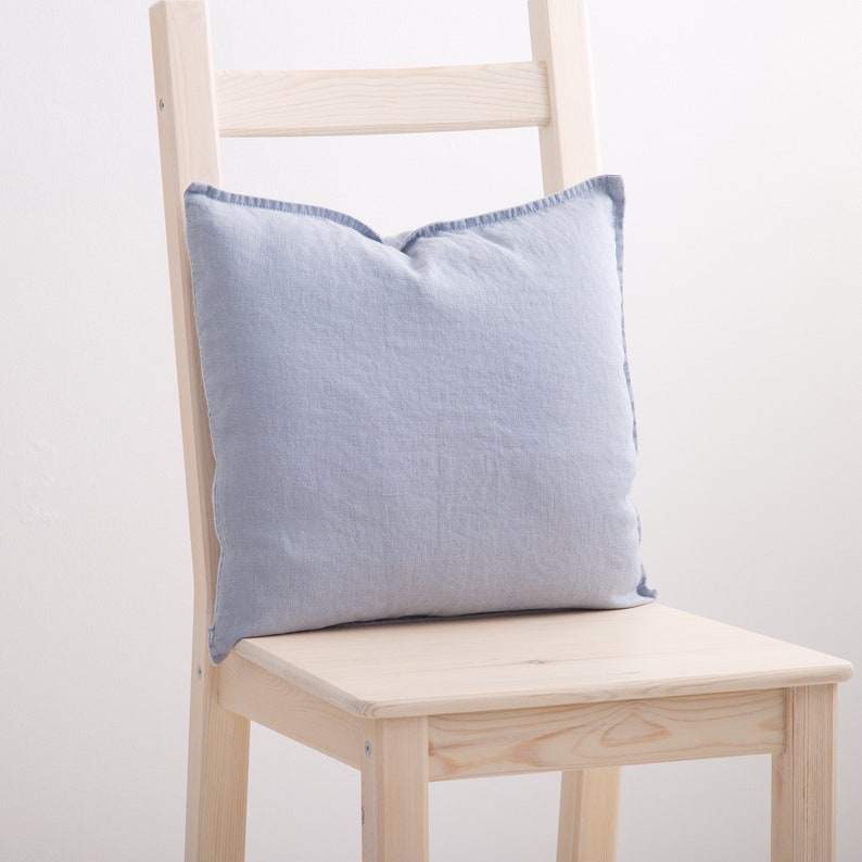 Linen Decorative Pillow Case Linen Cushion Cover with Zipper Etsy