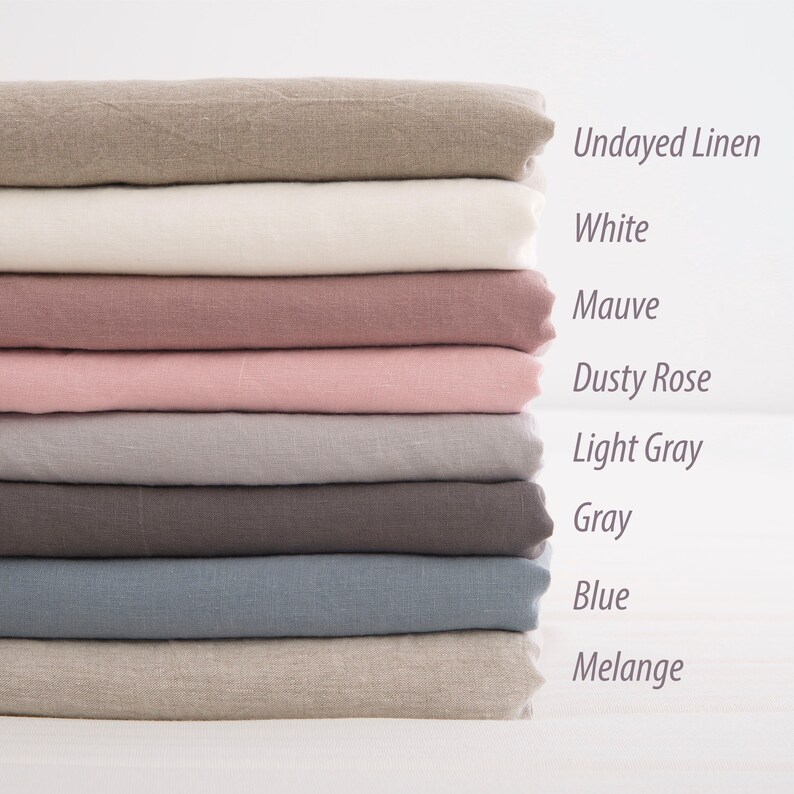 LINEN FABRIC SAMPLES Bed Linen Fabric Colors Medium Weight Etsy