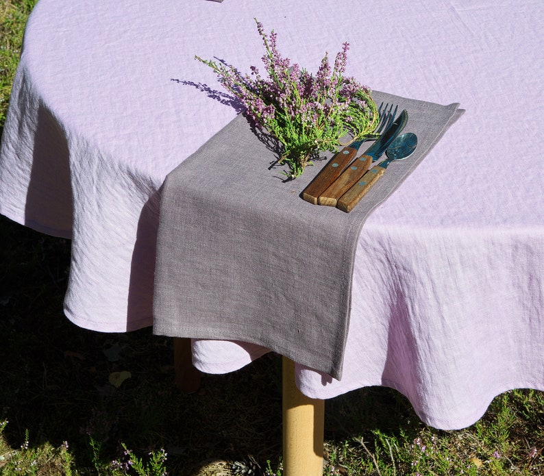 Stone washed Linen napkins. Washed linen napkins. Soft linen napkins for your kitchen and table linens. image 1