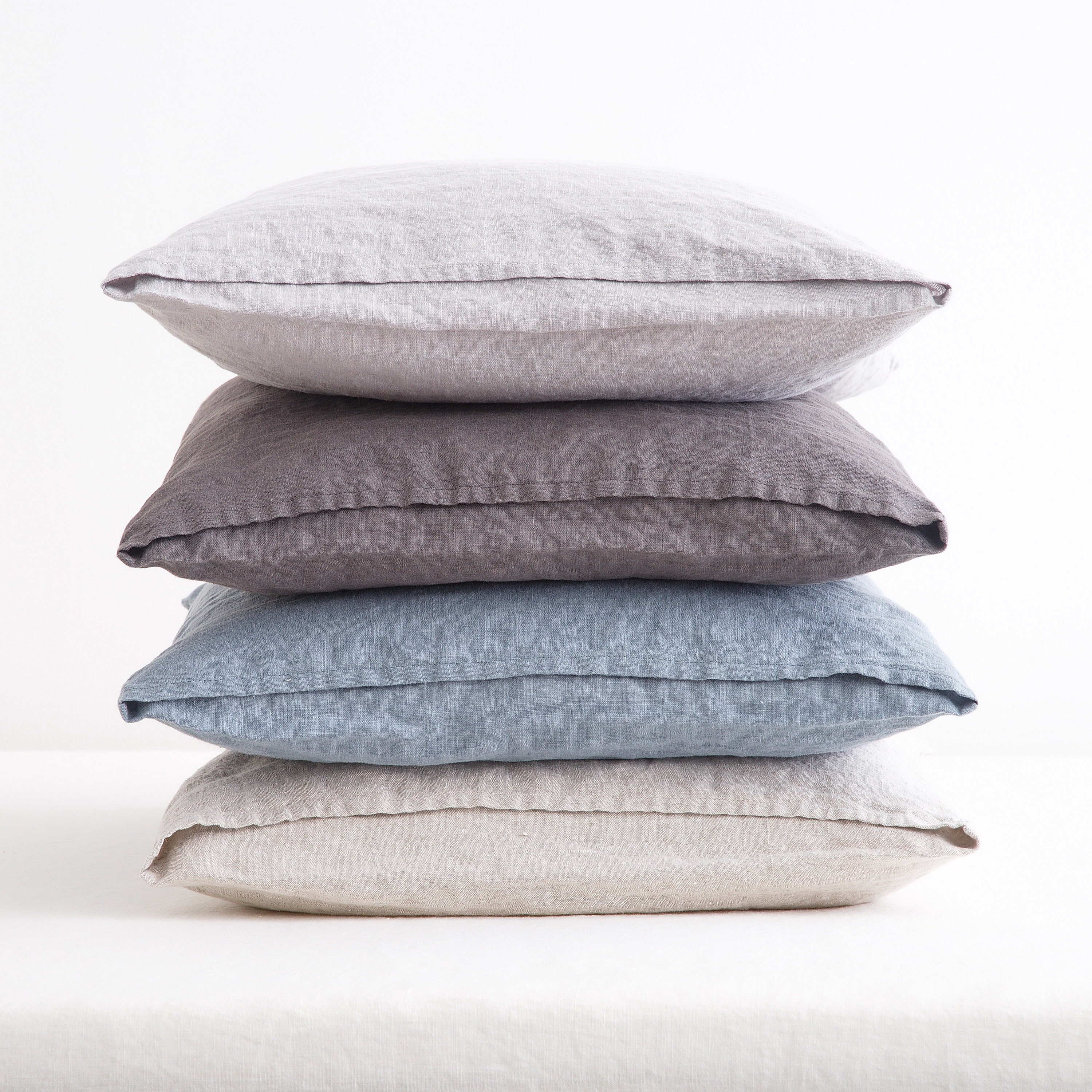 Linen Pillow Cover, Linen Pillowcase, Linen Cushion Cover, Linen Throw Pillow, Soft Linen Bed Pillow, Washed Linen Pillow Cover