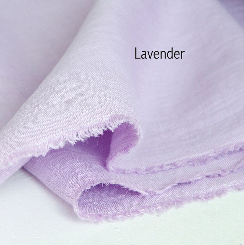 Soft linen fabric by the yard, Best flax linen, Premium European quality for sale, Natural Orchidea color, linen fabric store 15. Lavender