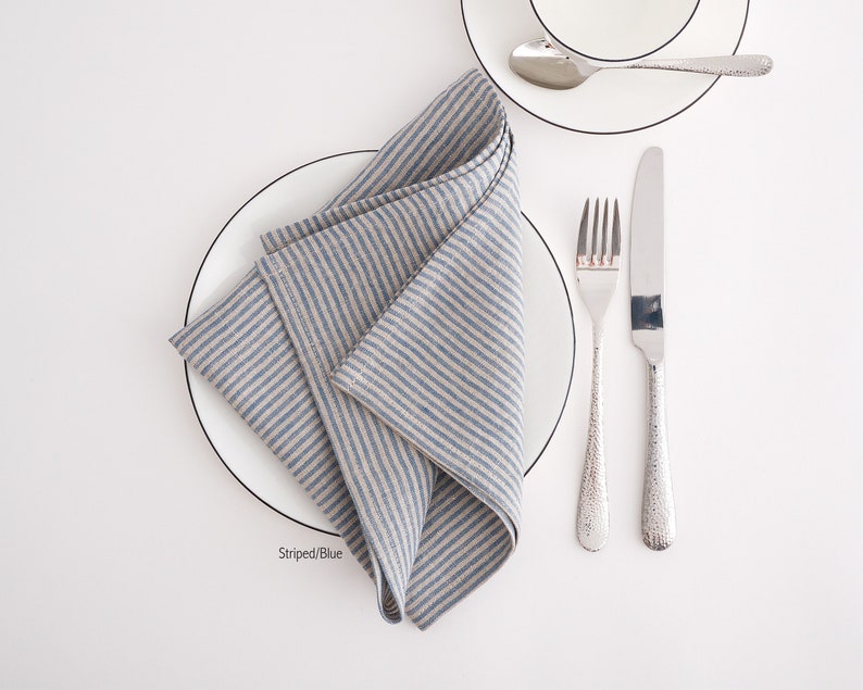 Linen napkins. Washed linen napkins. Soft linen napkins for your kitchen and table linens. imagem 7