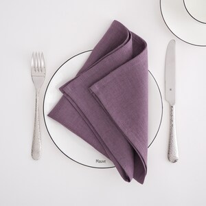 Stone washed Linen napkins. Washed linen napkins. Soft linen napkins for your kitchen and table linens. image 8