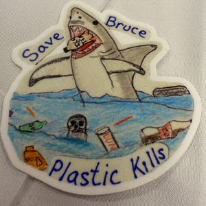 Save the Shark , Ocean Plastic Kills, Save Our Oceans ,Jaws