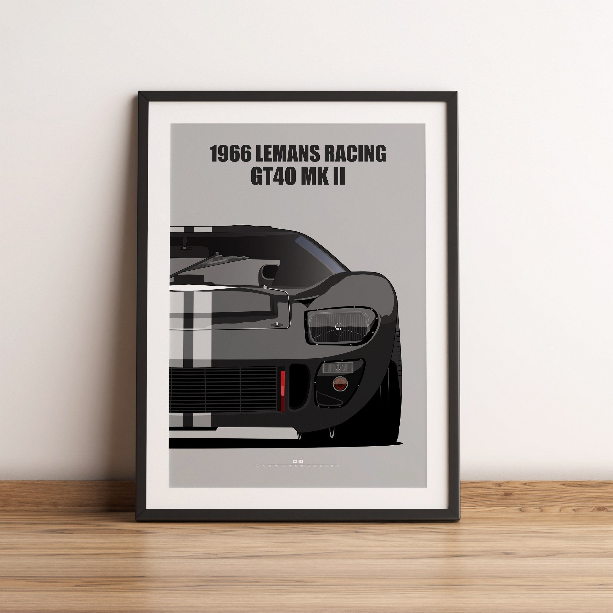 GT40 MK2 1966 Printed Matte Poster Gift Art Car - Etsy