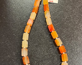 Fantastic carnelian necklace with silver, .50 cm long, item SK32