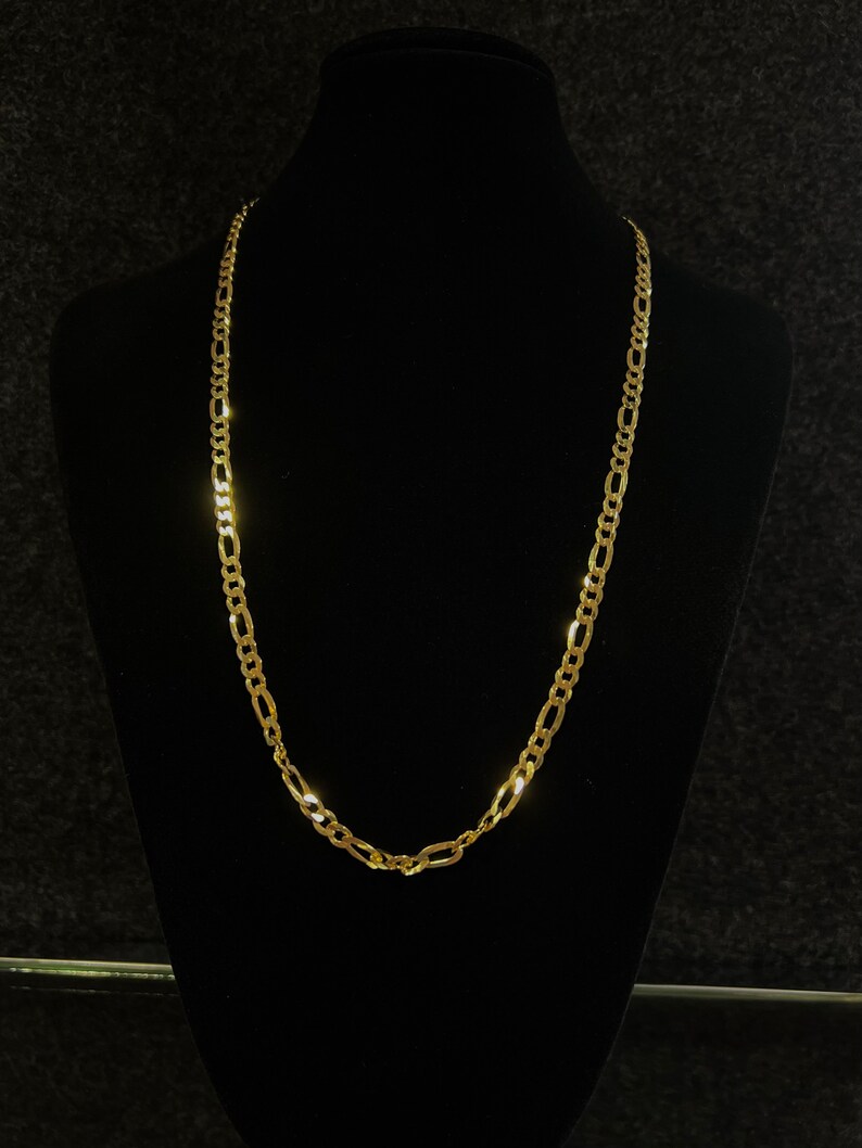 A gold plated silver chain 60 cm SK99 image 2