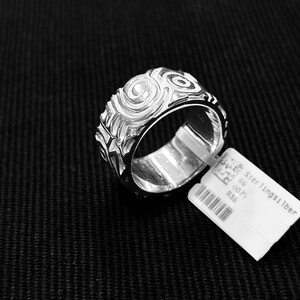 Unique silver ring with art by Peter Erker Art. R86 image 4