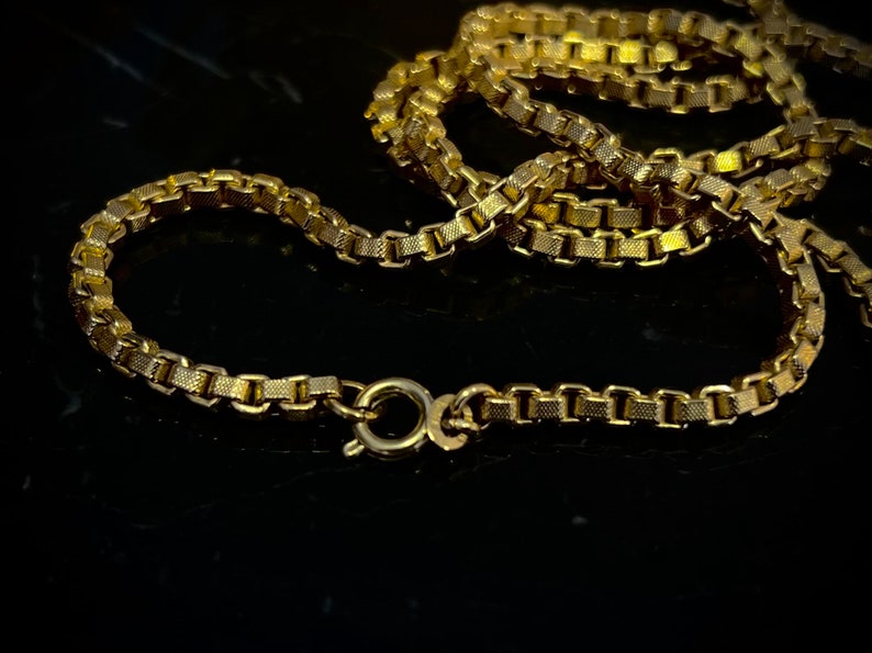 Luxurious chain made of gold 585, 24g, 70 cm image 3