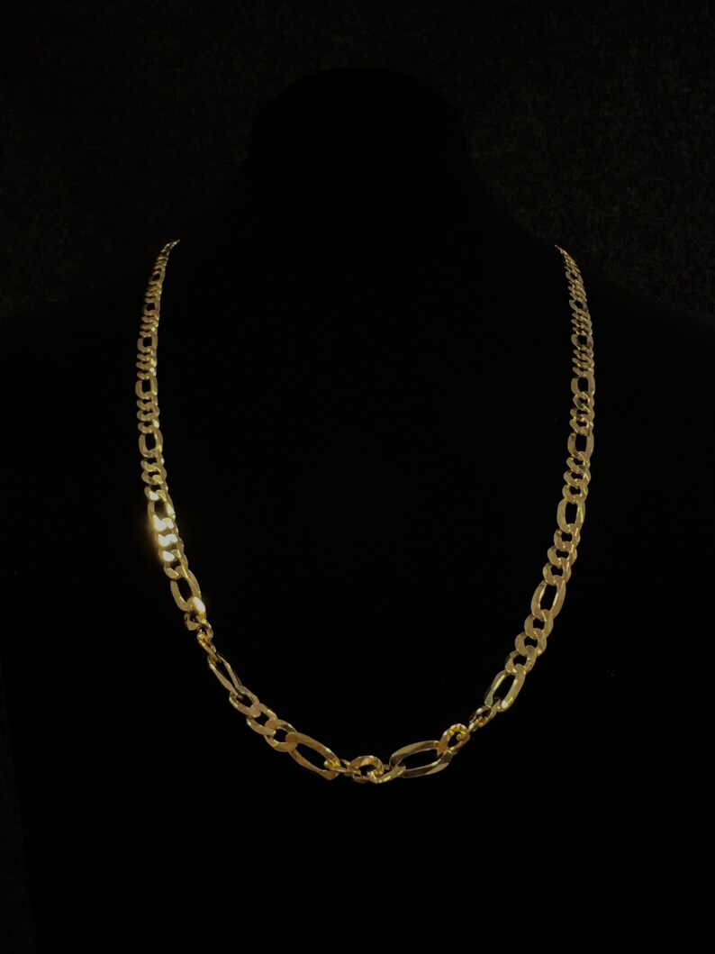 A gold plated silver chain 60 cm SK99 image 3