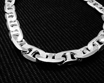 Hand forged silver bracelet