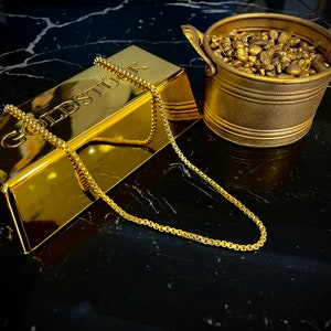 Luxurious chain made of gold 585, 24g, 70 cm image 1