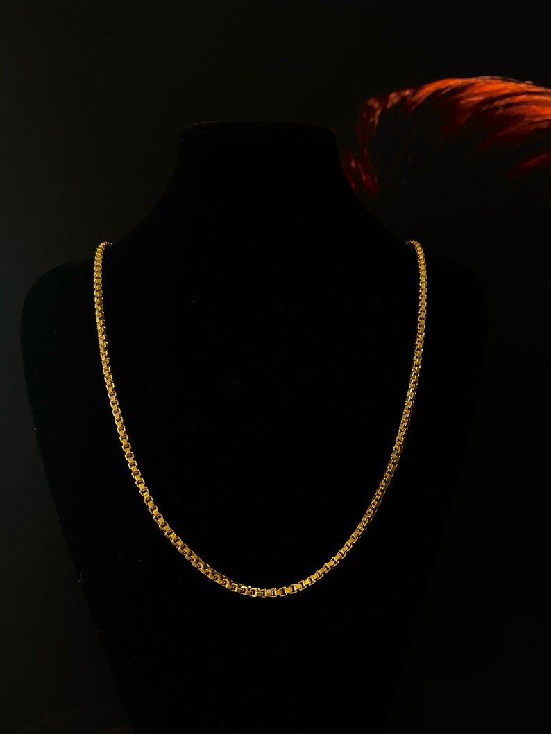 Luxurious chain made of gold 585, 24g, 70 cm image 2