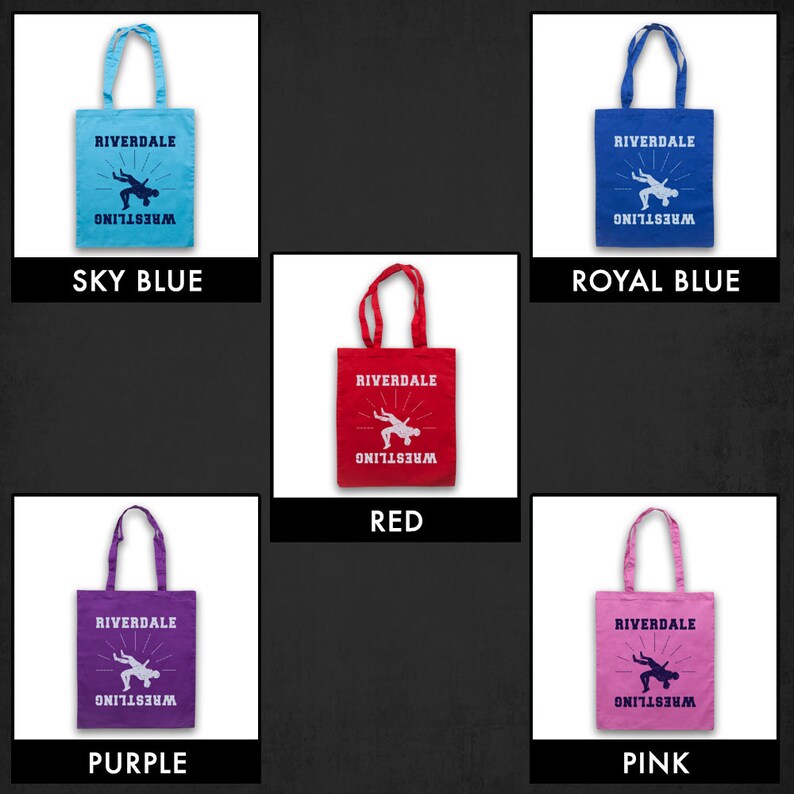 Riverdale Wrestling Team Logo American Teen Drama TV Show High School Unofficial Cotton Tote Bag Shopper