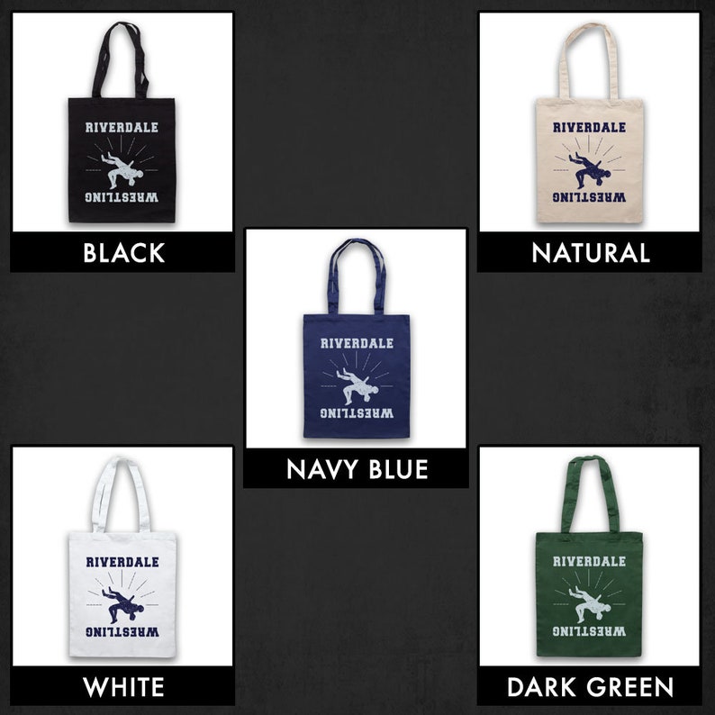 Riverdale Wrestling Team Logo American Teen Drama TV Show High School Unofficial Cotton Tote Bag Shopper