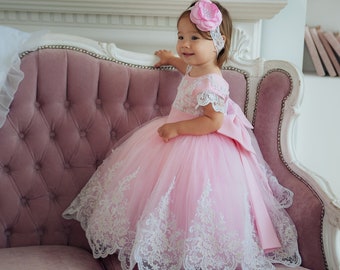 First birthday dress, toddler lace dress, flower girl dress, 2nd birthday dress
