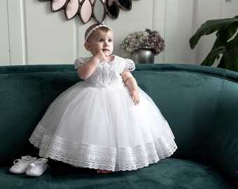 Baptism dress for baby girl, baby blessing dress, 3t christening dresses for girls, 2t baptism dress,  baptism gift girl from godparents