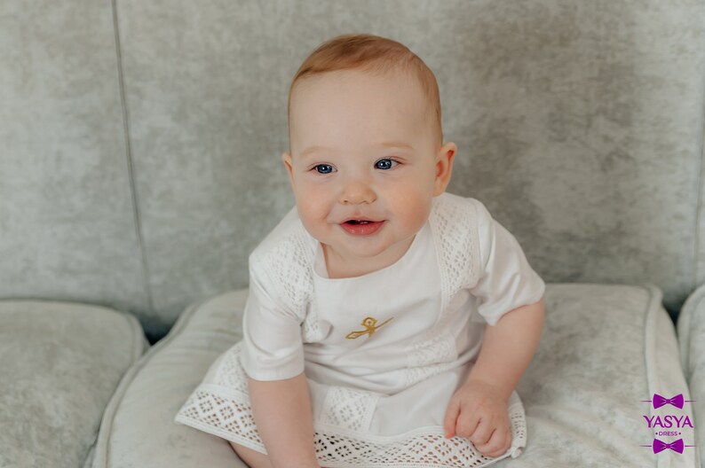 Baby boy baptism outfit unisex baptism gown baby boy gift toddler boy clothes unisex christening gown