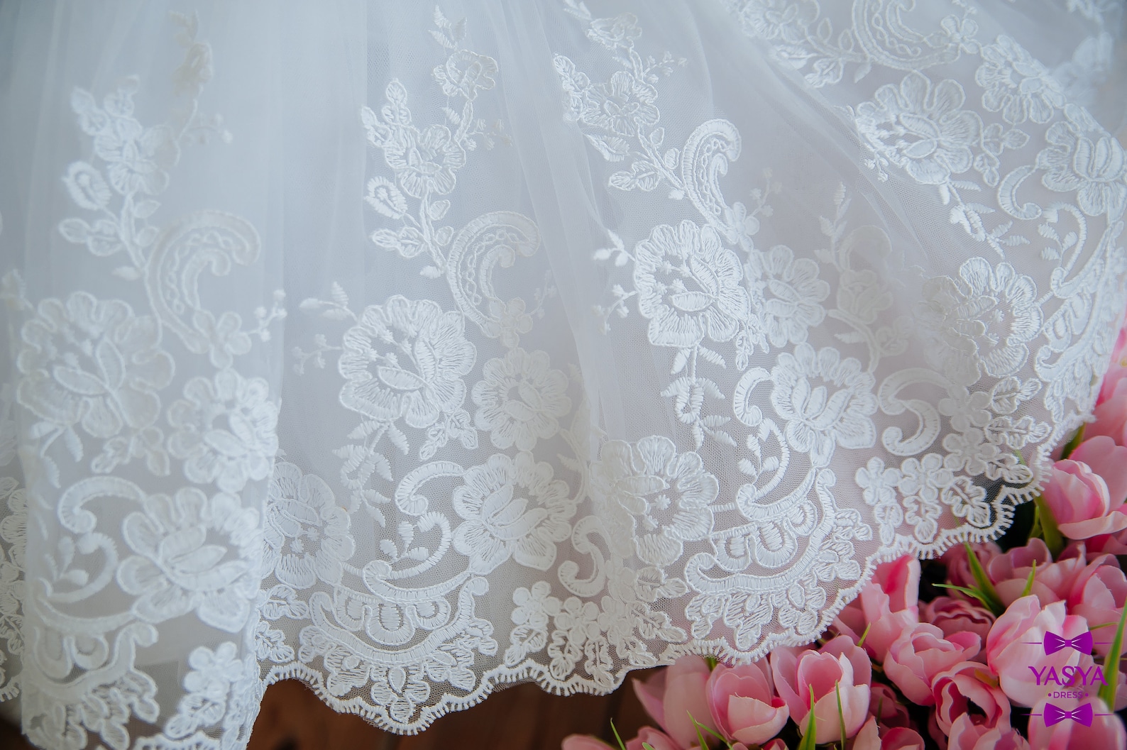Girls White Christening & Baptism Gown - Emma main image 1