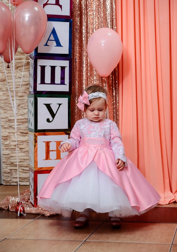 Short Sleeve Baby Girls Dress Newborn Princess Cute Bow 1st Birthday O –  Bling Bling Babies