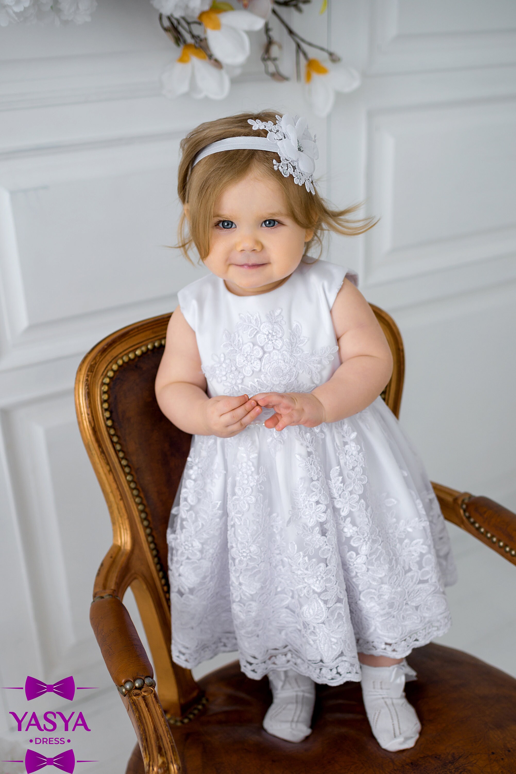 White baptism dress 3t blessing dress christening dresses Etsy