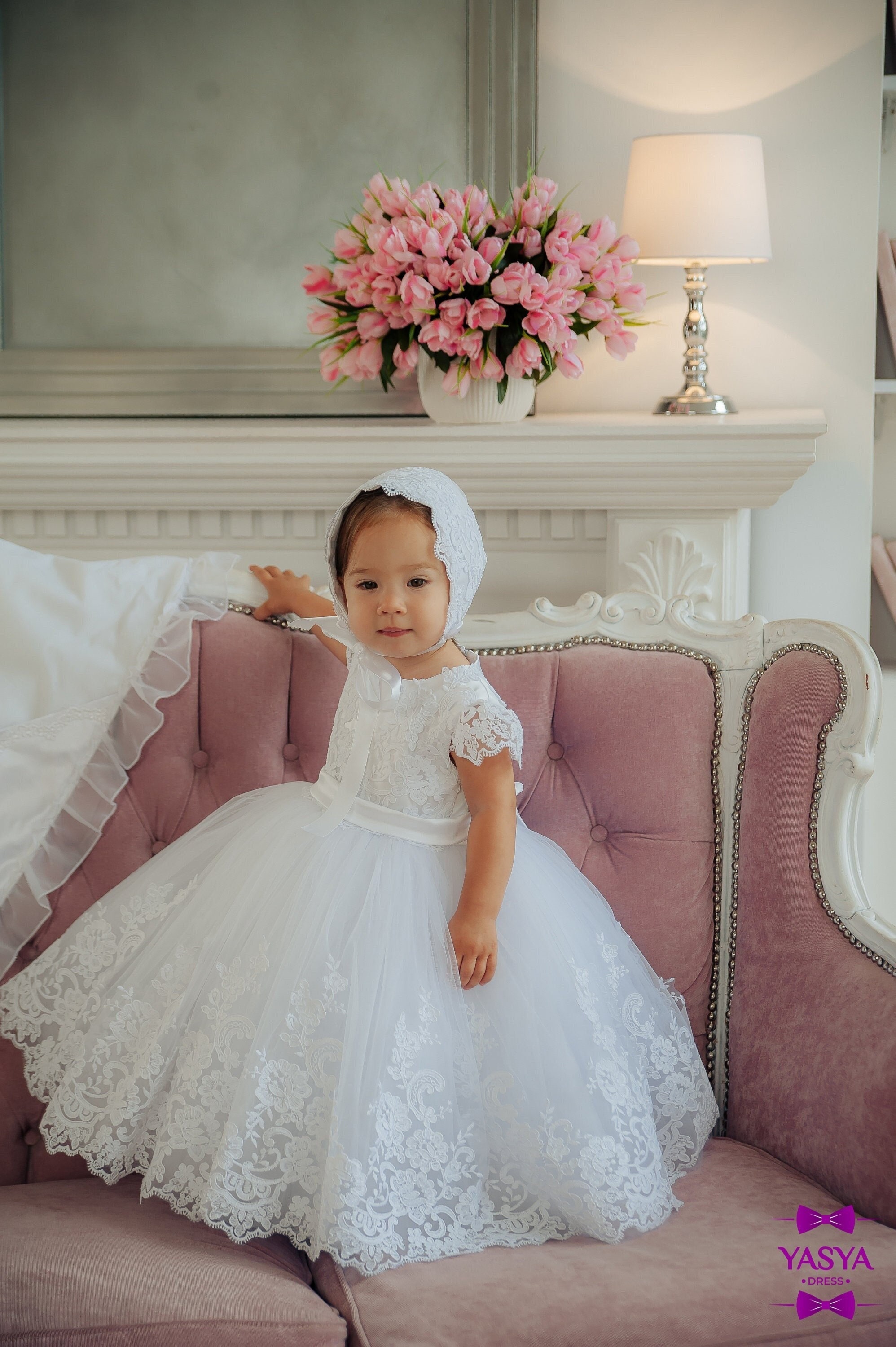 Tulle Flower Girl Dress, White Flower Girl Dress, Baby Formal Dress, Satin  Flower Girl Dress, Toddler Wedding Dress, Pink Flower Girl Dress - Etsy