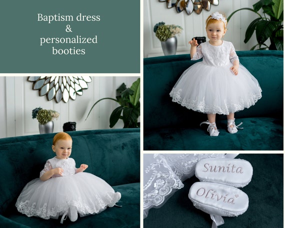 Baptism Dress for Toddler Girl, Christening Gown Girl With Train, Christening  Dress for Baby Girl, Baptism Dress 2t, Satin Dress - Etsy
