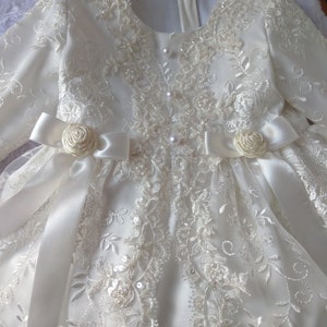 Ivory Christening Gown Girl Baby Blessing Dress Lace - Etsy