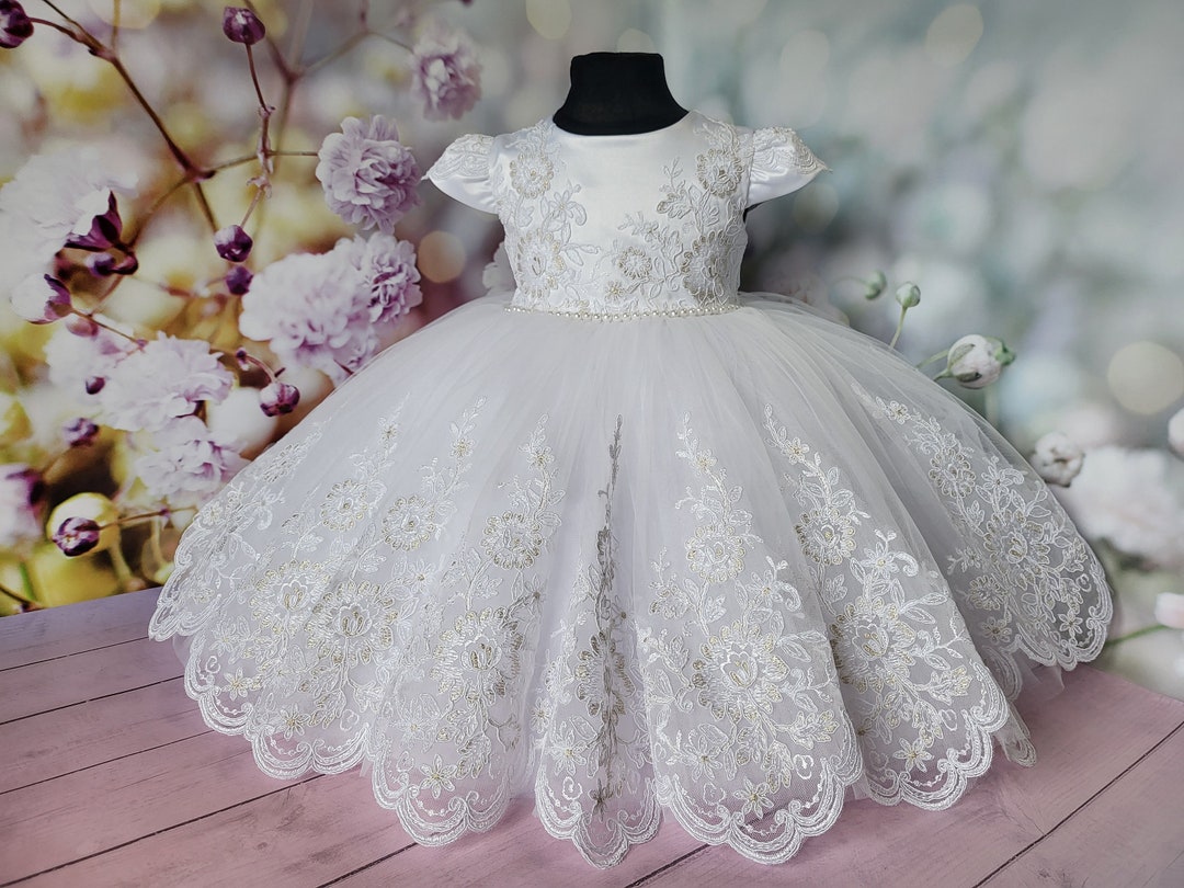 Baby Girl Baptism Dress, Baptism Dress for Toddler Girl, Christening